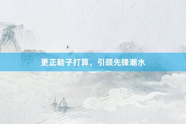 更正鞋子打算，引颈先锋潮水