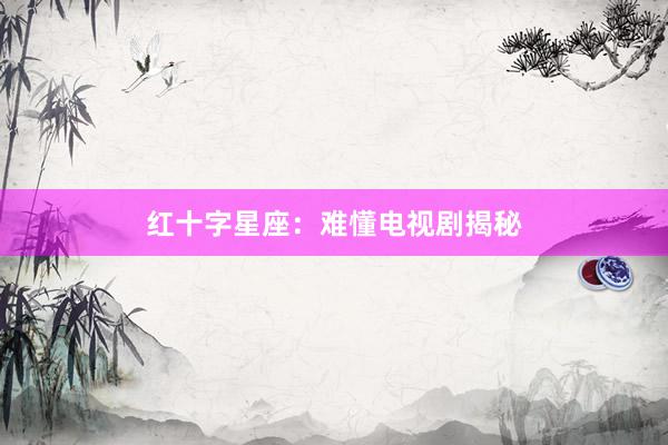 红十字星座：难懂电视剧揭秘